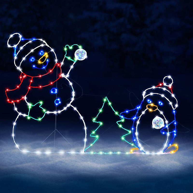 Animated LED Snowman Ornament  - Christmas Lights Outdoor ulasan dan harga