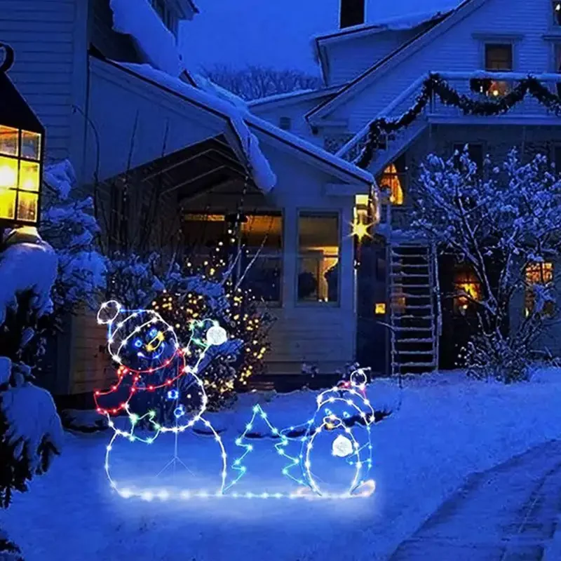 Animated LED Snowman Ornament  - Christmas Lights Outdoor ulasan dan harga