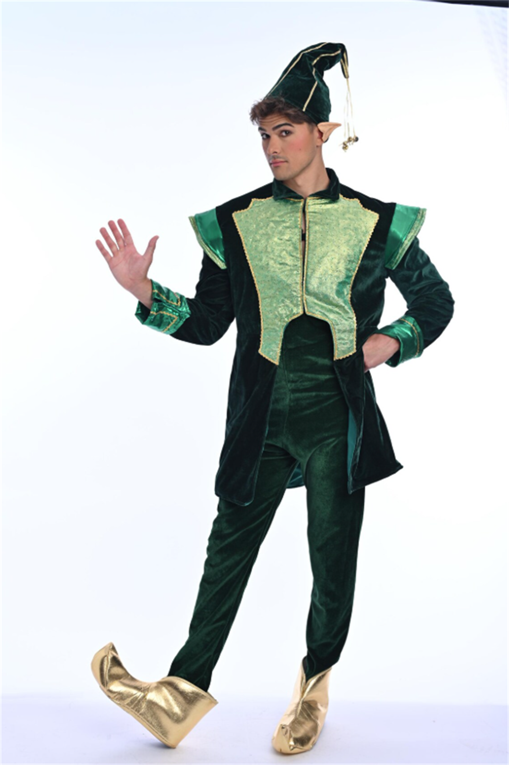 Luxury Velvet Santa Claus Chri - Elf Costume Christmas ulasan dan harga