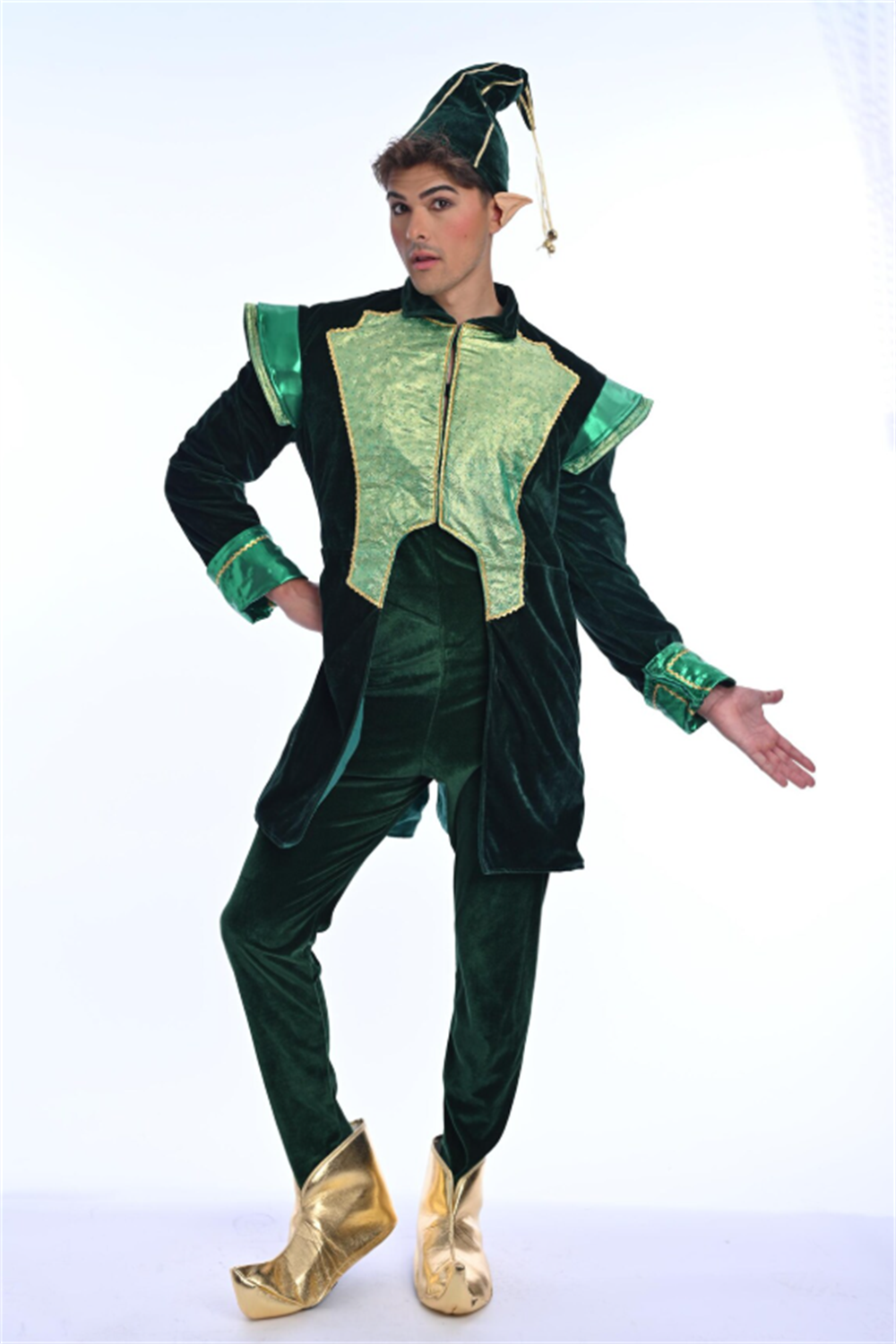 Luxury Velvet Santa Claus Chri - Elf Costume Christmas ulasan dan harga