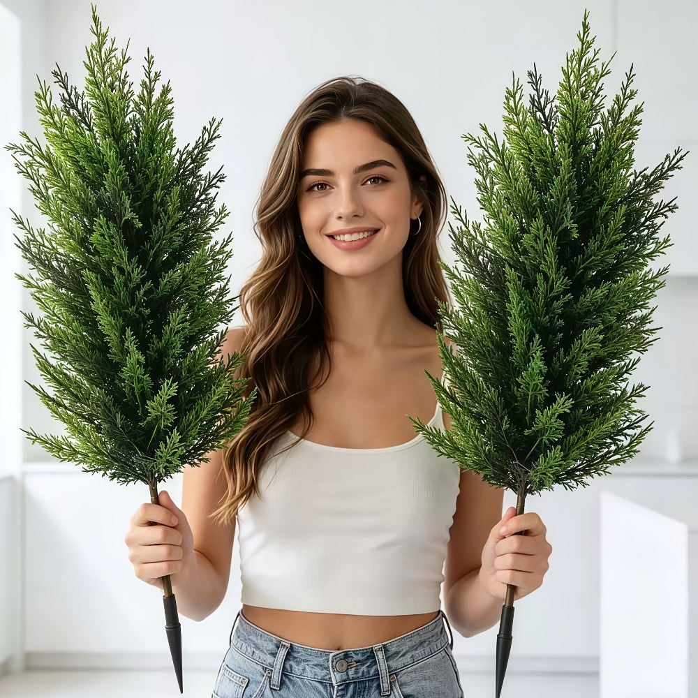 2PC Outdoor Artificial Pine Tr - Christmas Tree Artificial ulasan dan harga