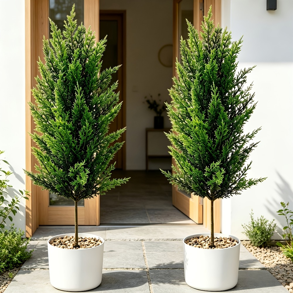2PC Outdoor Artificial Pine Tr - Christmas Tree Artificial ulasan dan harga
