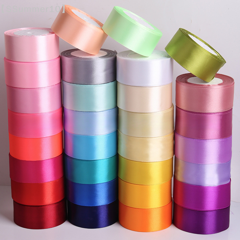 【SSummer10】25 Yards 4cm Satin  - Ribbon Bow Gift ulasan dan harga