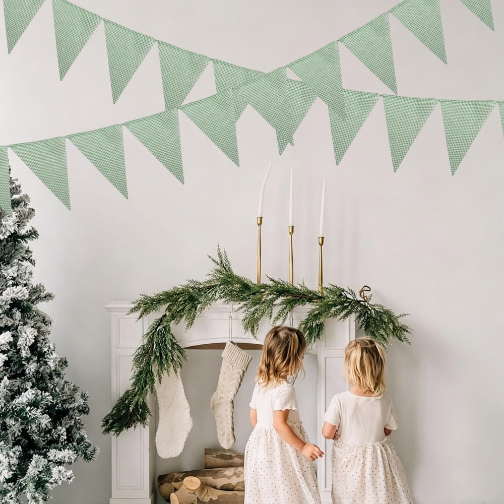 Sage Green Christmas Plaid Tri - Christmas Throw Blanket ulasan dan harga