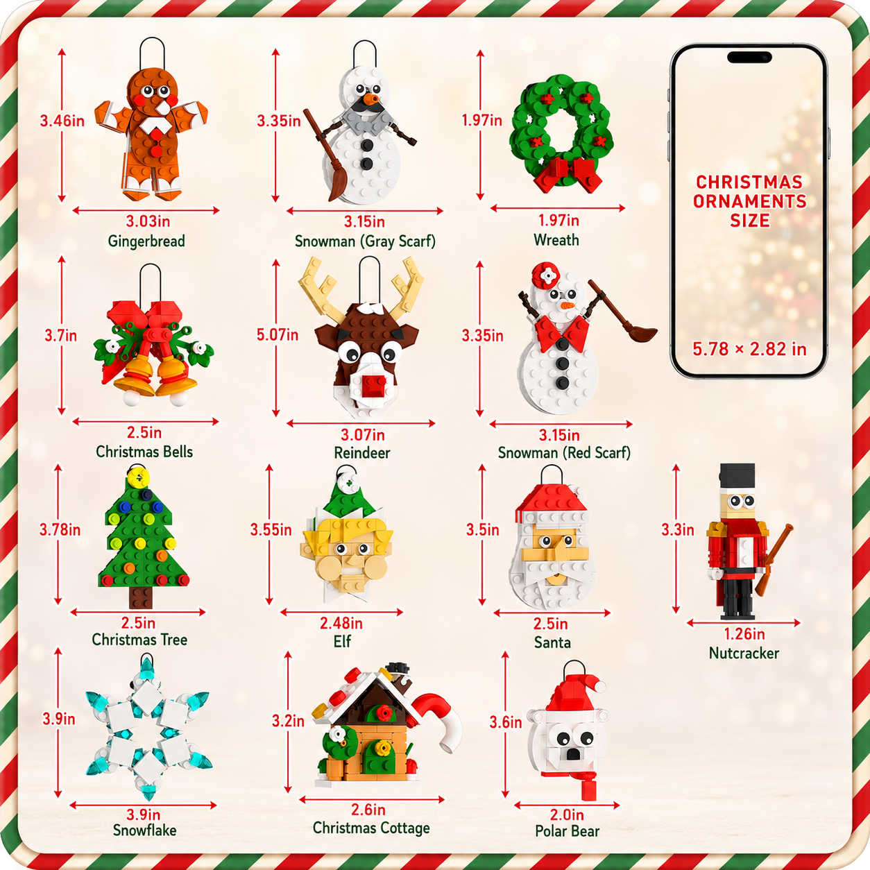 Christmas Ornaments Building B - Christmas Stocking Hanging ulasan dan harga