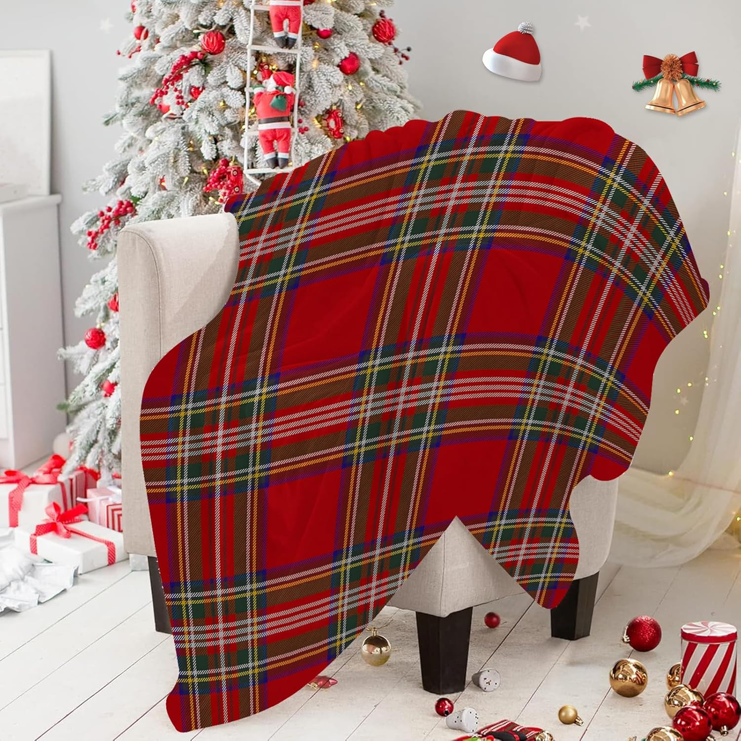 Christmas Plaid Throw Blankets - Christmas Throw Blanket ulasan dan harga
