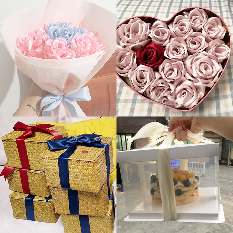 1Roll Satin Ribbon 4cm 25Yards - Ribbon Bow Gift ulasan dan harga