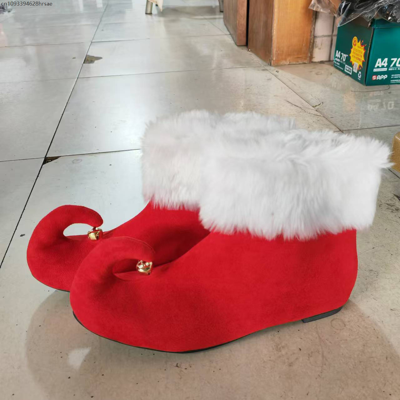 Christmas Suede Boots With Jin - Elf Costume Christmas ulasan dan harga