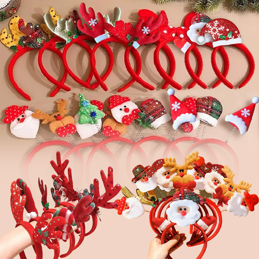 1-15pcs Christmas Headbands Sn - Reindeer Antlers Headband ulasan dan harga