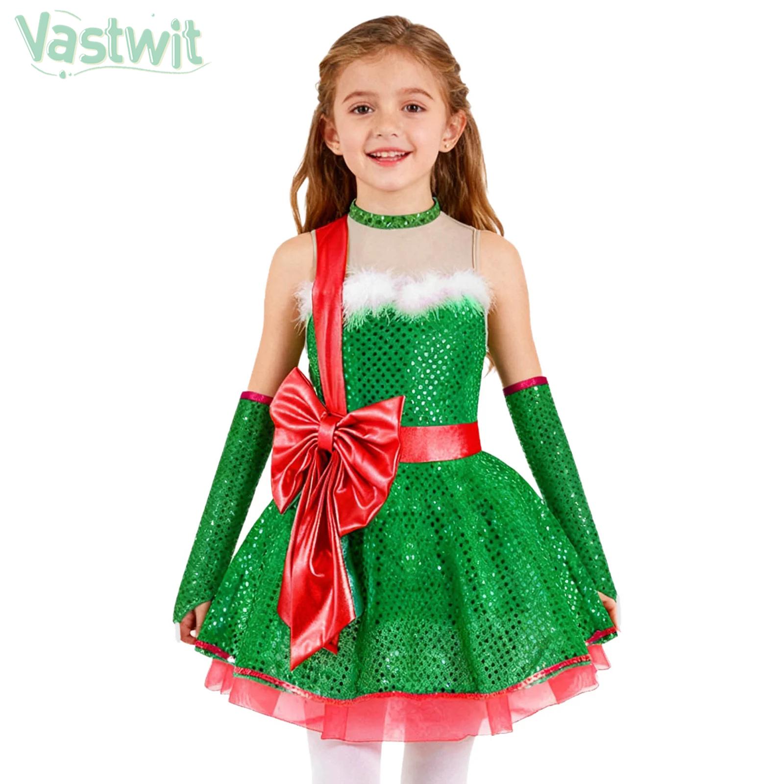 Teen Girls Christmas Sleeveles - Elf Costume Christmas ulasan dan harga