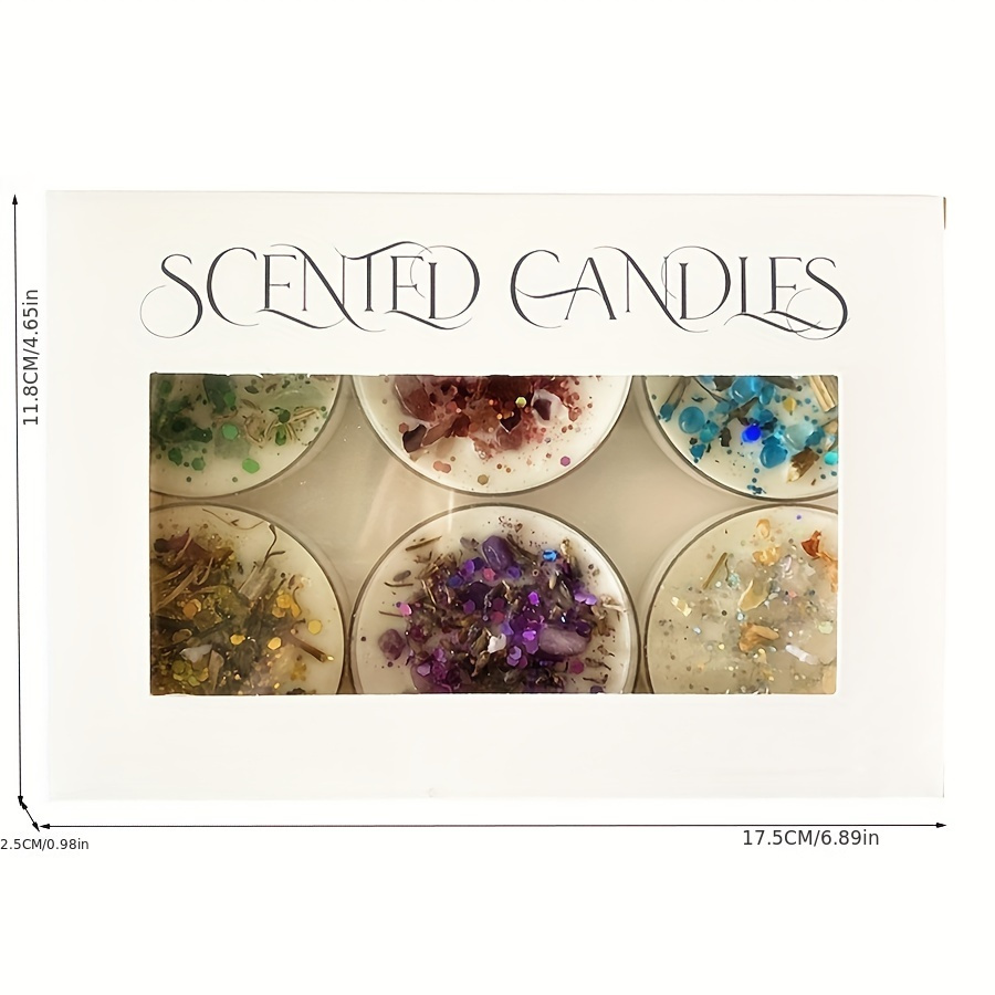 Set of 6 Scented Candles Fragr - Holiday Candle Set ulasan dan harga