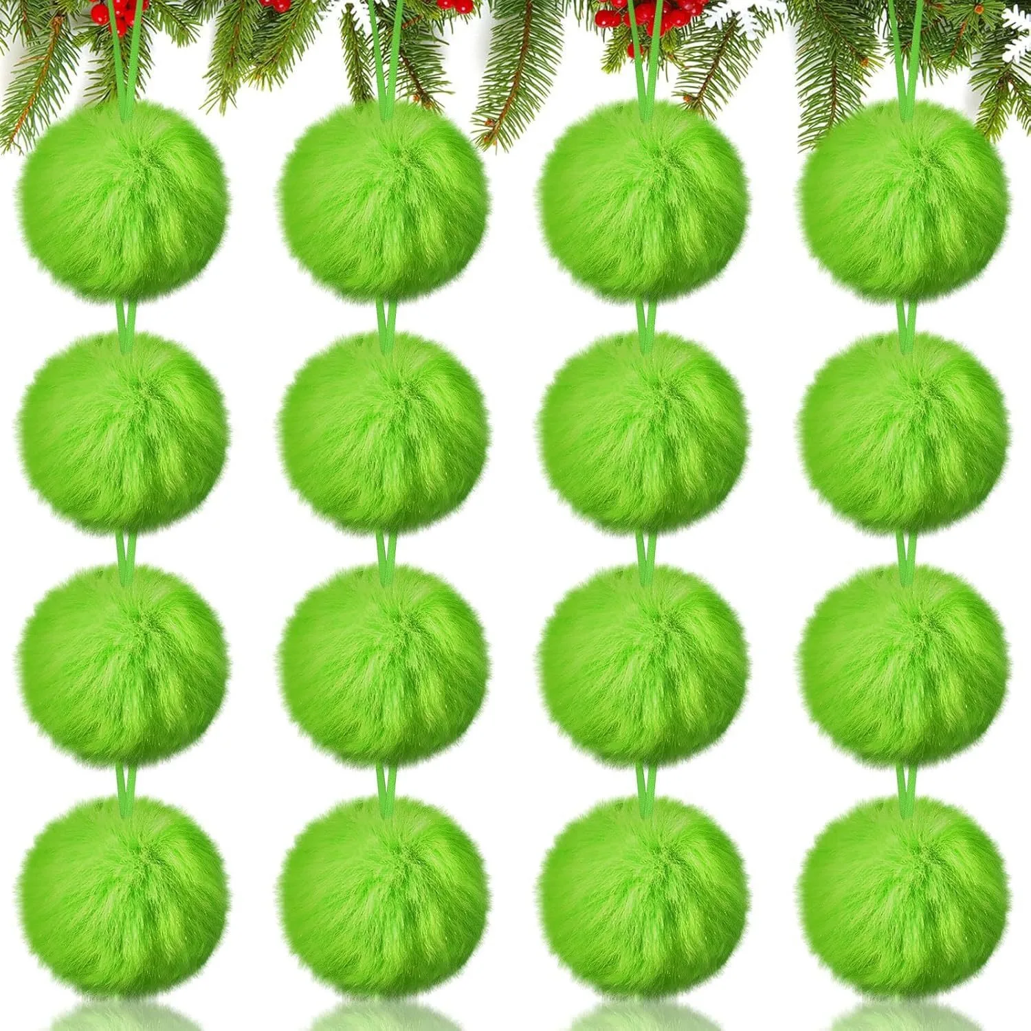 Christmas Green Long Plush Bal - Santa Hat Plush ulasan dan harga