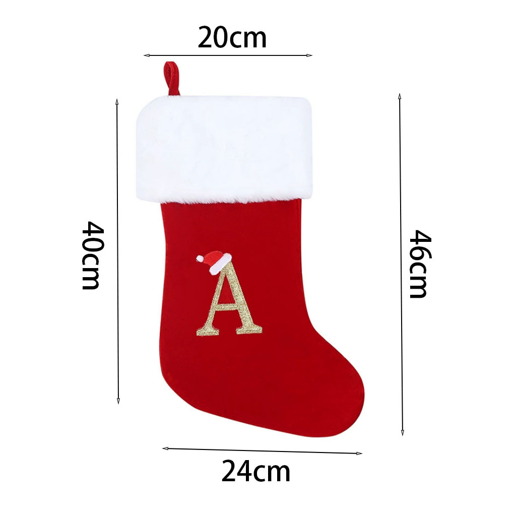 New Creative Alphabet Christma - Christmas Stocking Hanging ulasan dan harga