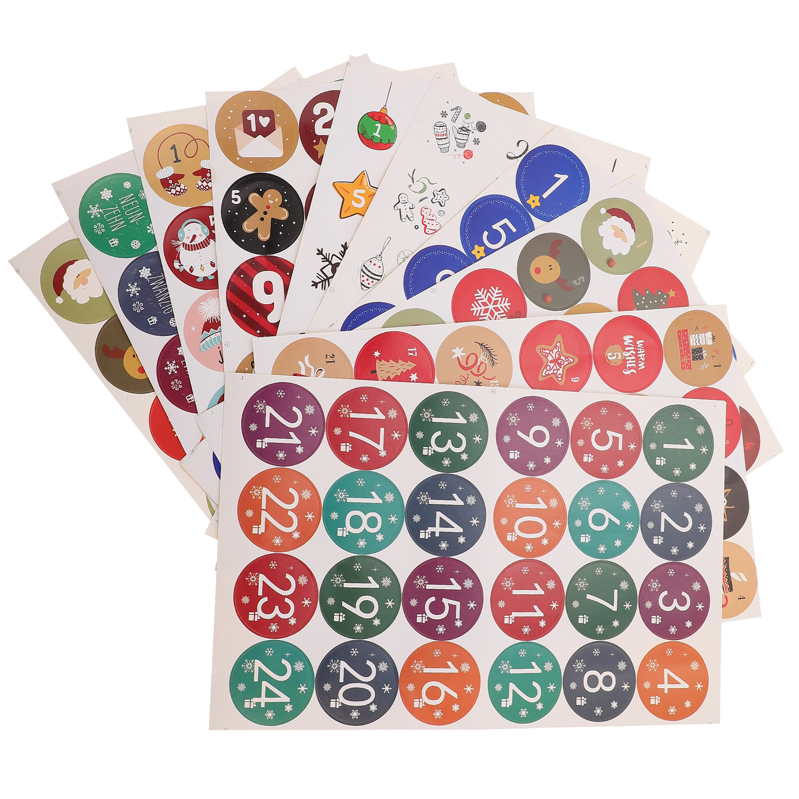 10 Sheets Christmas Decoration - Advent Calendar Gift ulasan dan harga