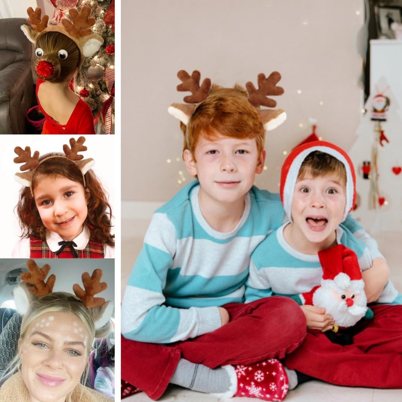 1PC Christmas Reindeer Antlers - Reindeer Antlers Headband ulasan dan harga