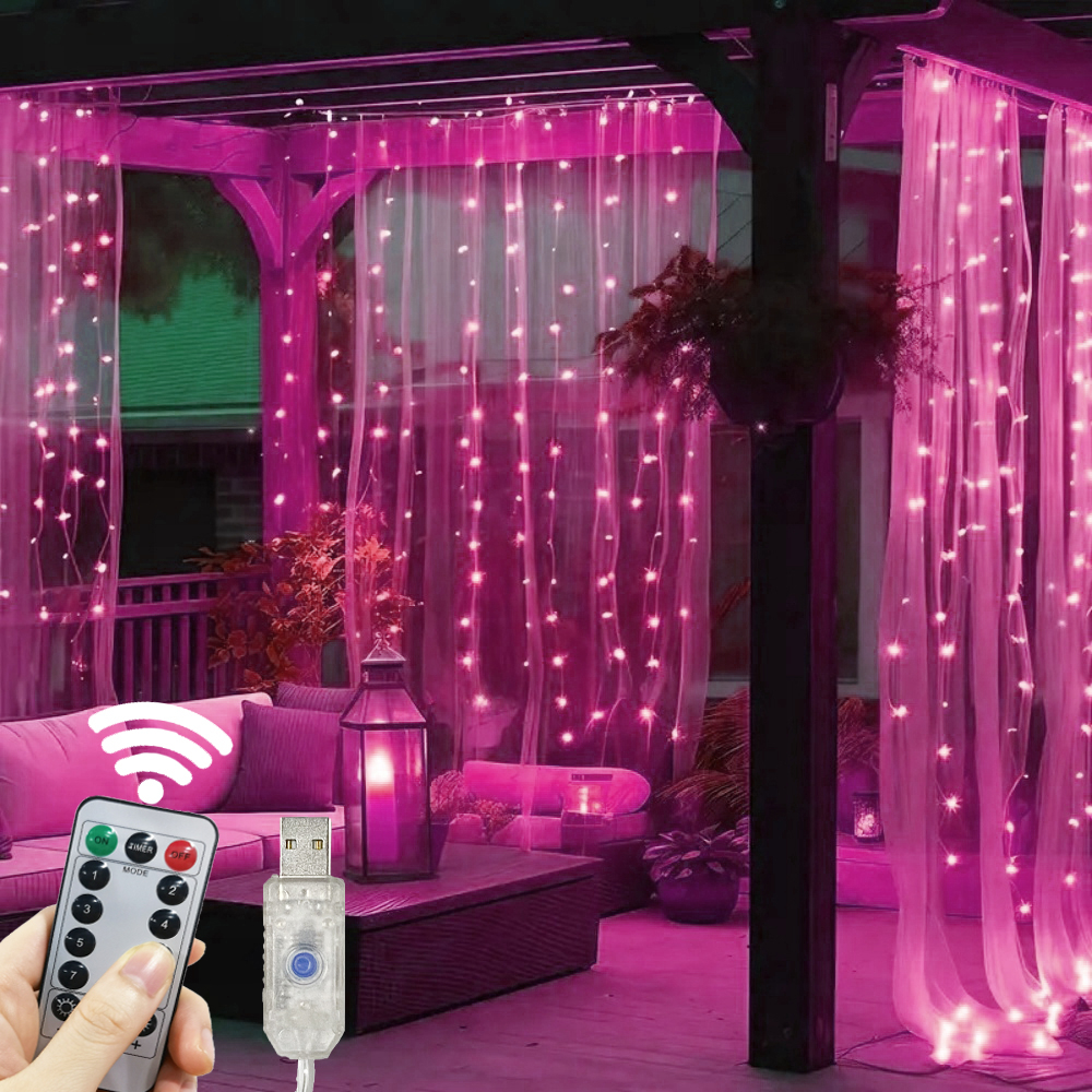 LED Curtain String Lights Garl - Led Fairy String Lights ulasan dan harga