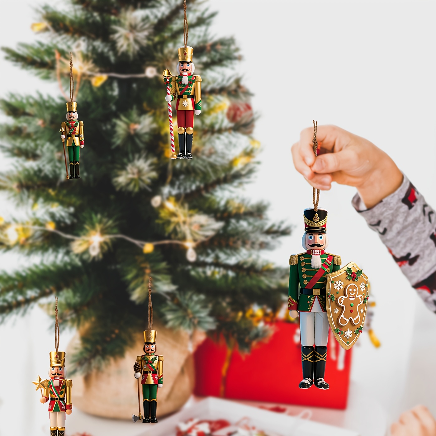 12pcs 2D Flat Wooden Christmas - Nutcracker Figurine ulasan dan harga