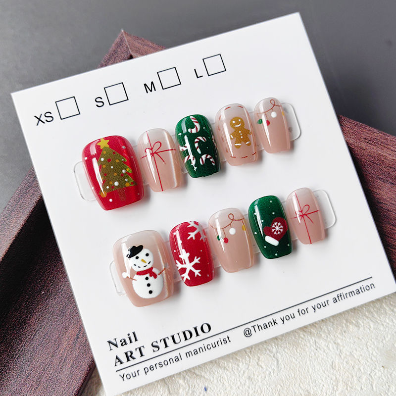 10 Pcs Christmas Half Handmade - Christmas Tree Artificial ulasan dan harga
