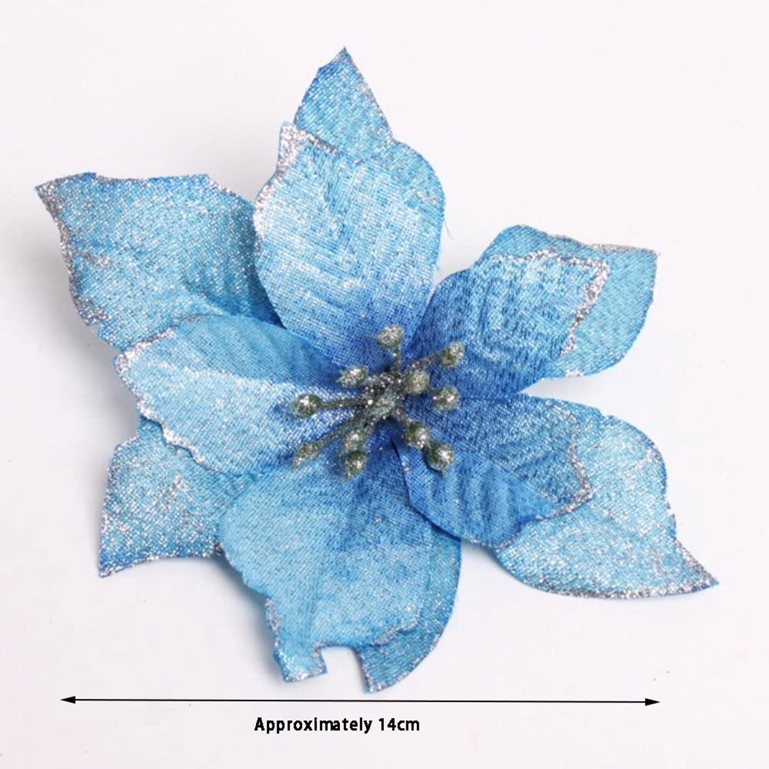 Christmas Glitter 20Pcs Christ - Christmas Wreath Fake ulasan dan harga