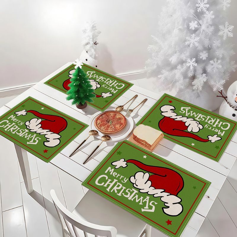 VIKAMA Cute Cartoon Christmas  - Christmas Table Runner ulasan dan harga