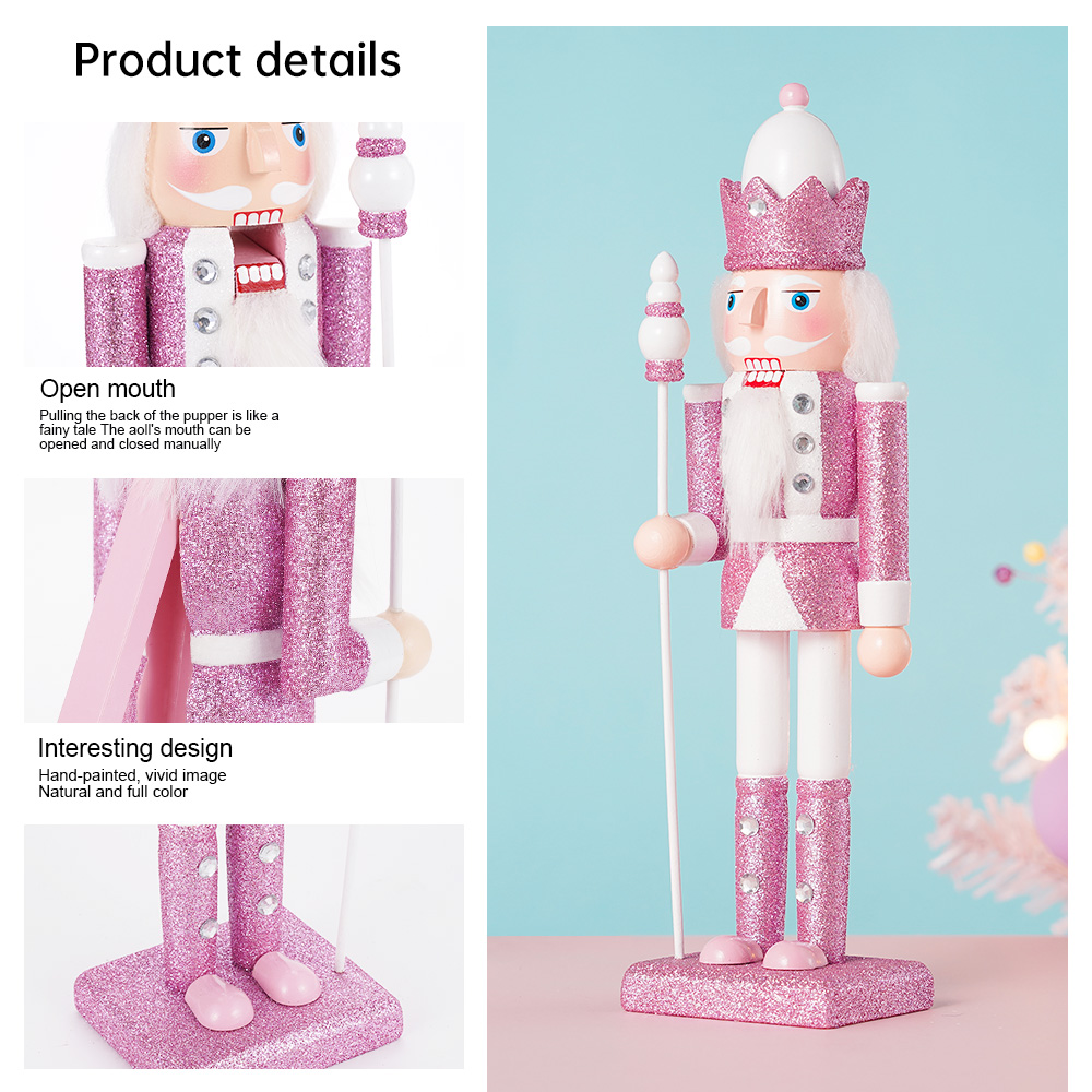 30CM Wooden Nutcracker Solider - Nutcracker Figurine ulasan dan harga