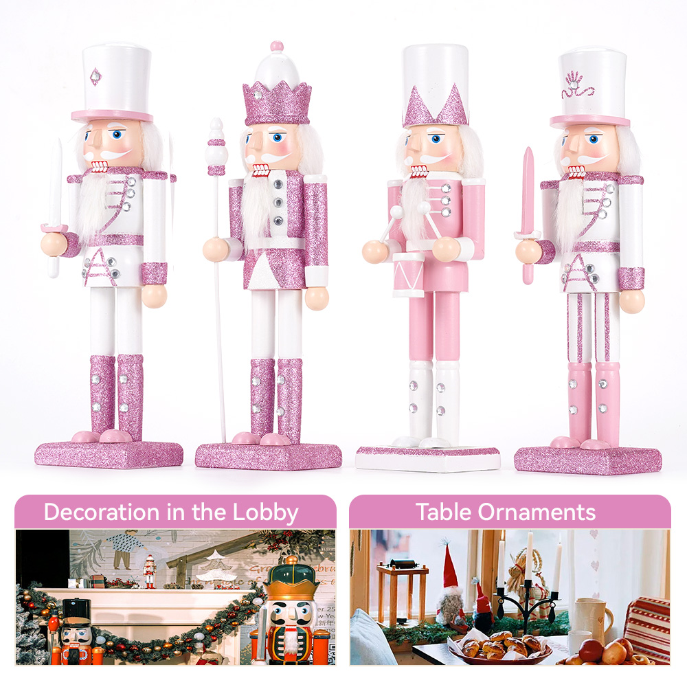 30CM Wooden Nutcracker Solider - Nutcracker Figurine ulasan dan harga