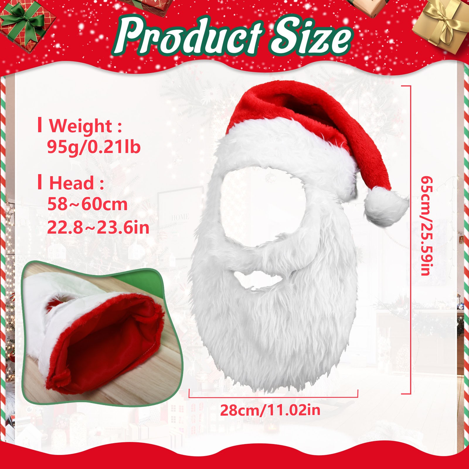 New Adults Ball Plush Christma - Santa Hat Plush ulasan dan harga