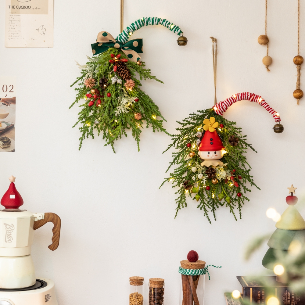 Artificial Pine Needle Christm - Christmas Wreath Fake ulasan dan harga