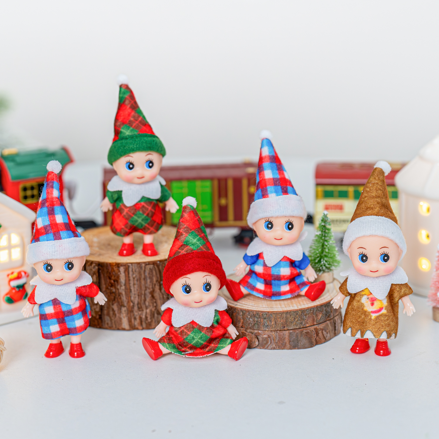 4/5/6 Pcs Mini Baby Elf Christ - Christmas Throw Blanket ulasan dan harga