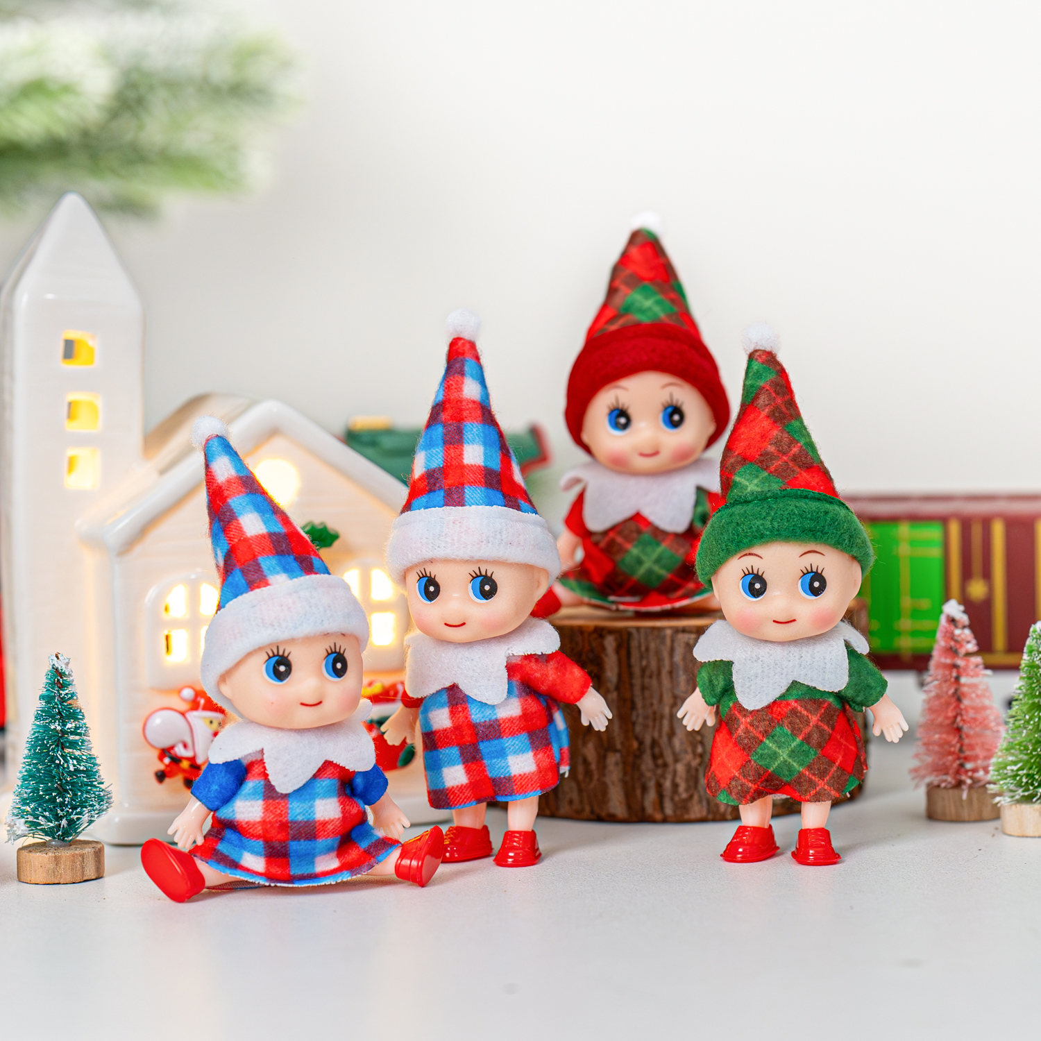 4/5/6 Pcs Mini Baby Elf Christ - Christmas Throw Blanket ulasan dan harga