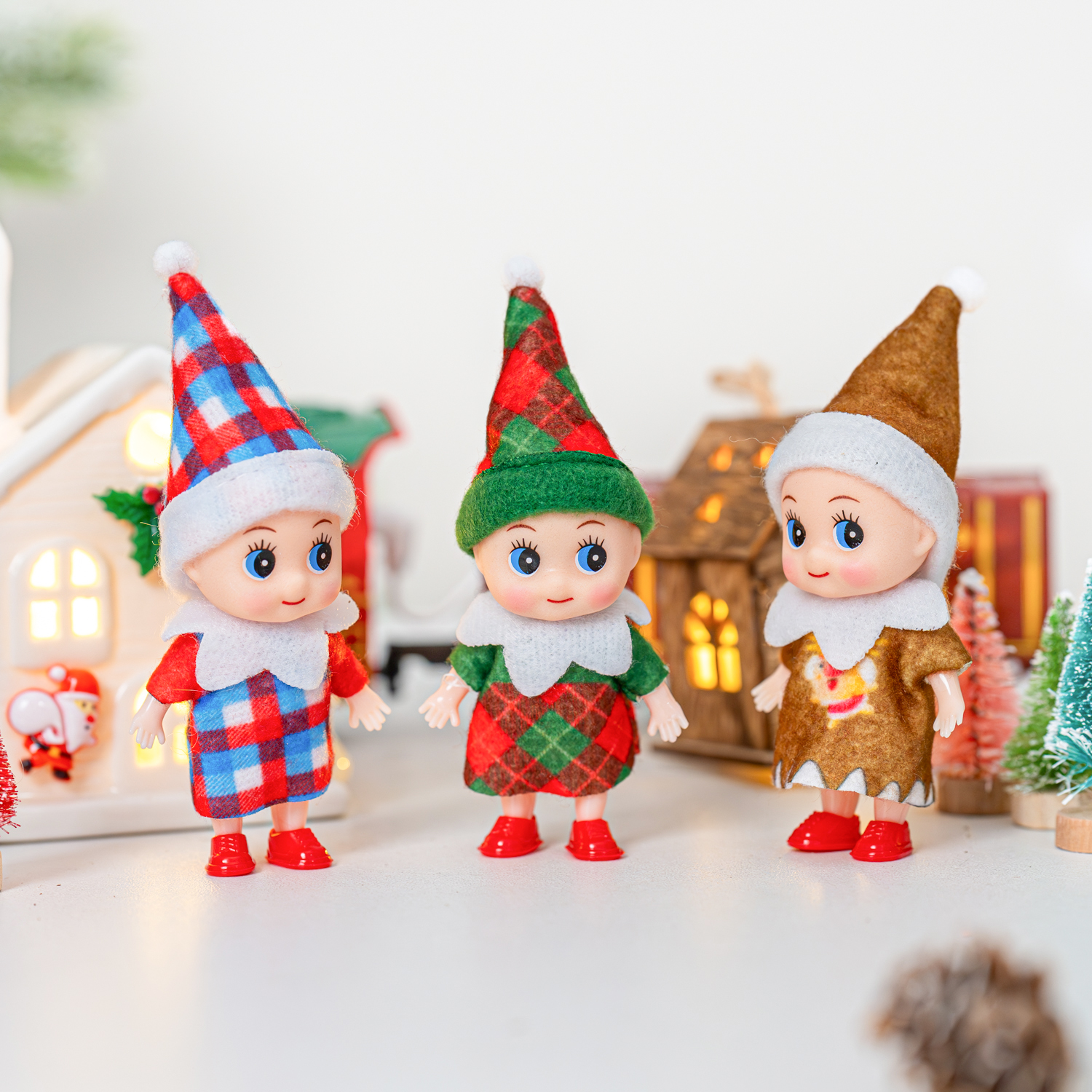 4/5/6 Pcs Mini Baby Elf Christ - Christmas Throw Blanket ulasan dan harga