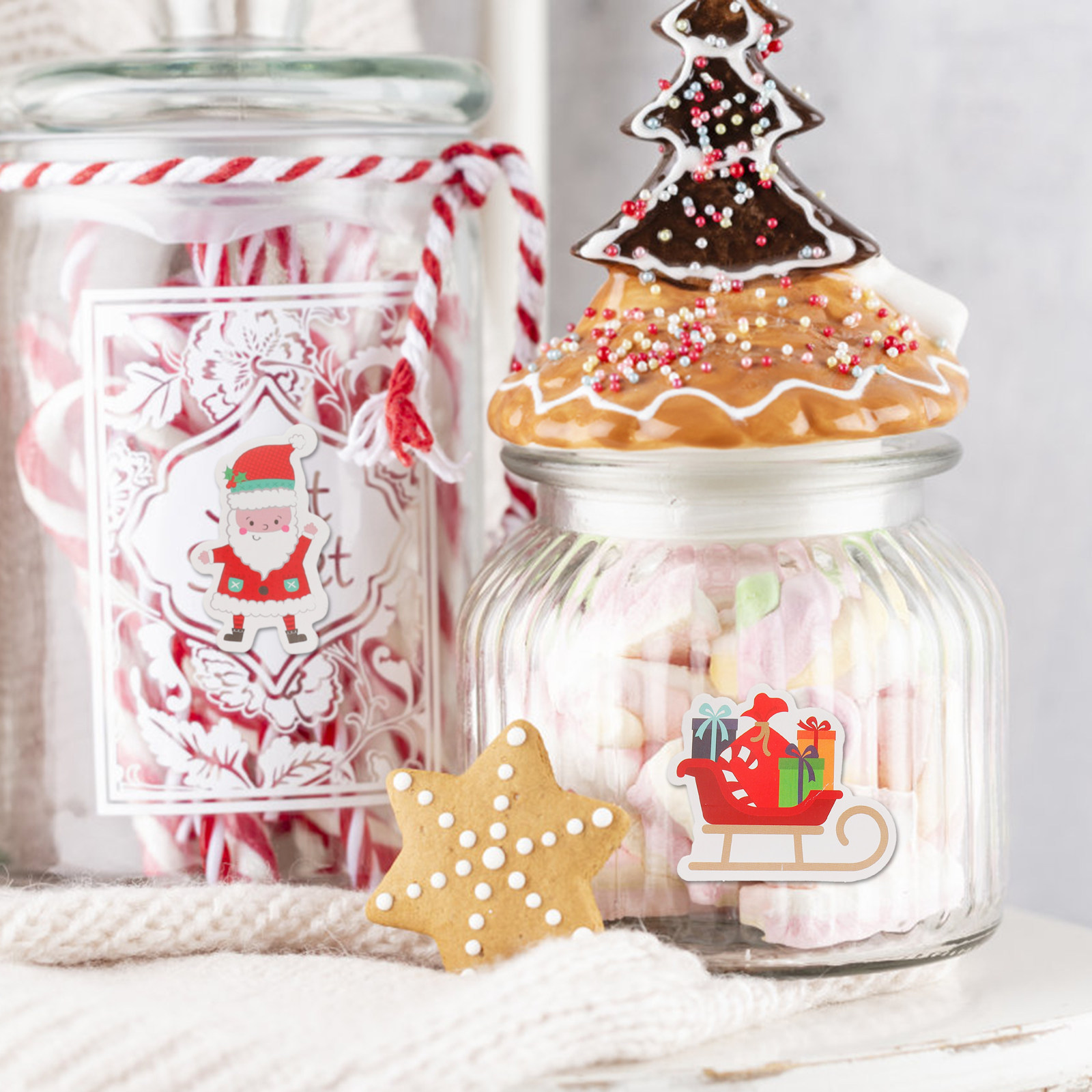 40Pcs Self-Adhesive Christmas  - Snowflake Window Decal ulasan dan harga