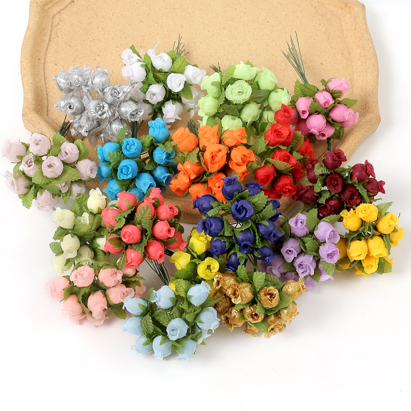 12/36/72/144PCS Rose Artificia - Christmas Wreath Fake ulasan dan harga