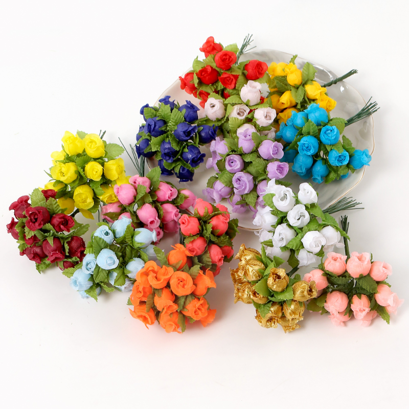 12/36/72/144PCS Rose Artificia - Christmas Wreath Fake ulasan dan harga