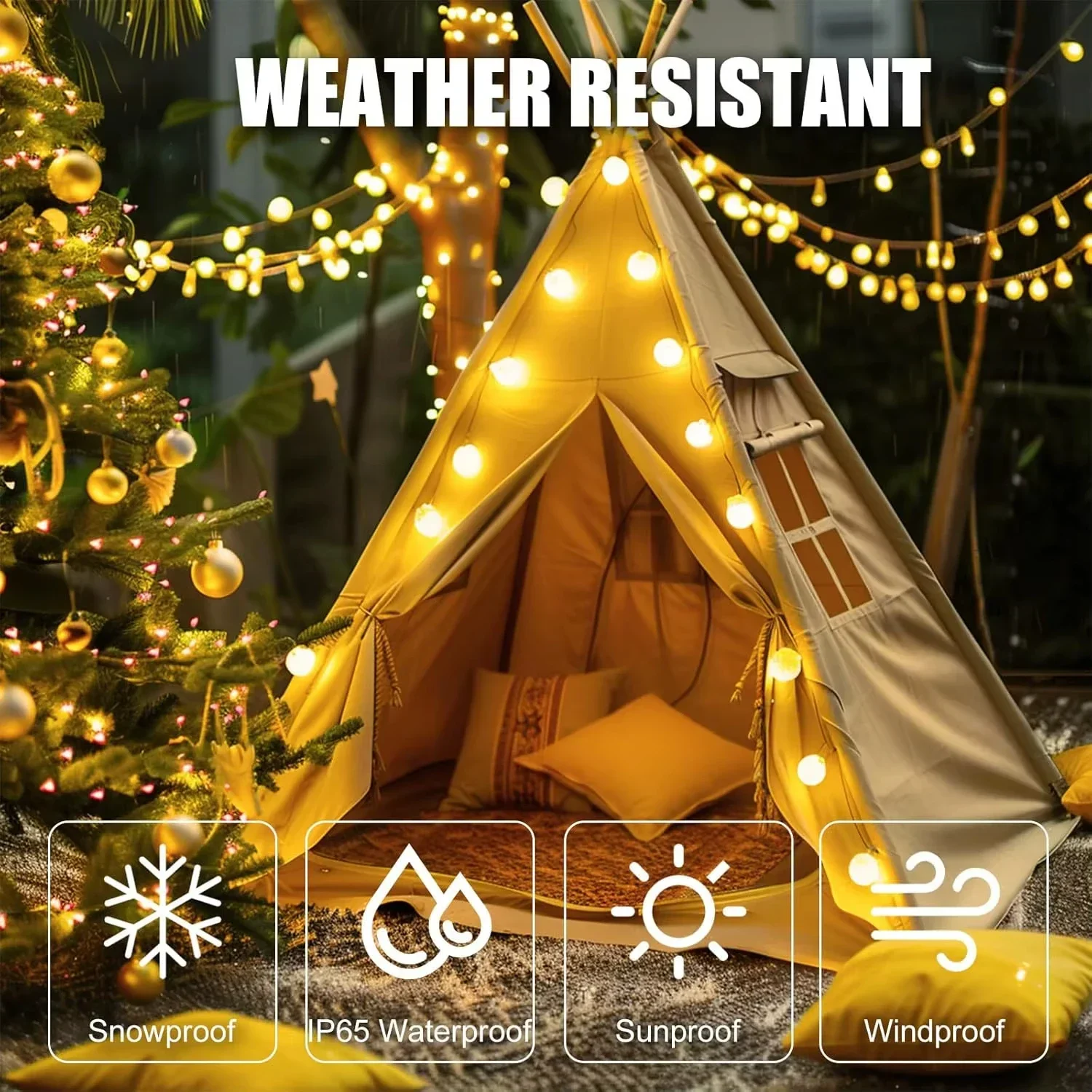 USB LED Ball String Lights 6M  - Led Fairy String Lights ulasan dan harga