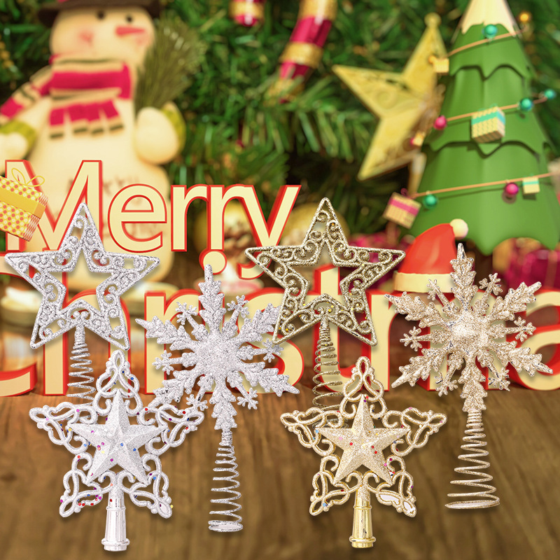 Christmas Tree Toppers Glitter - Star Tree Topper ulasan dan harga