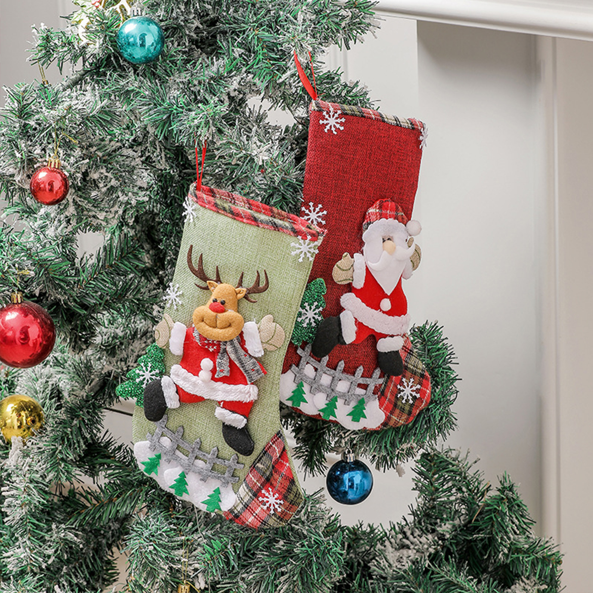 Christmas Stockings Cute Large - Christmas Stocking Hanging ulasan dan harga