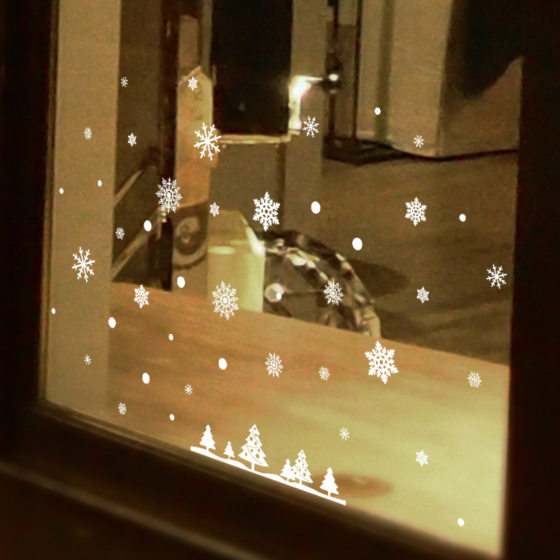 Snowflake Christmas Tree Elect - Snowflake Window Decal ulasan dan harga