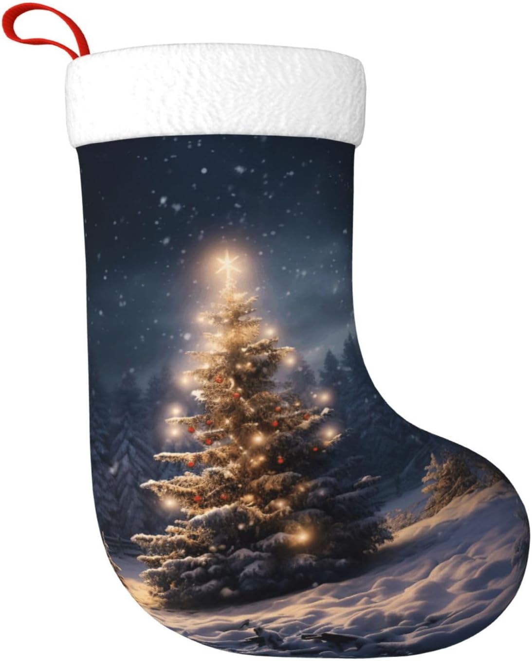 Christmas Tree Snow gift Stock - Christmas Stocking Hanging ulasan dan harga