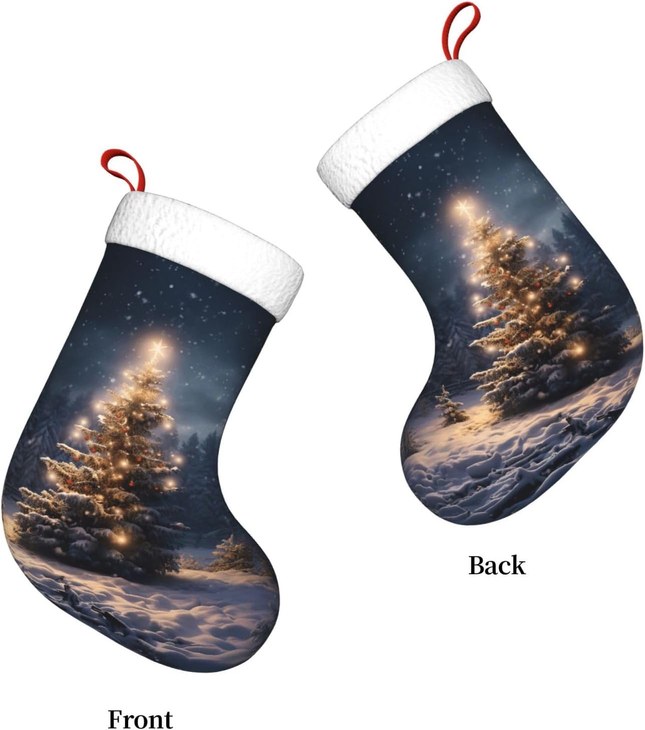 Christmas Tree Snow gift Stock - Christmas Stocking Hanging ulasan dan harga