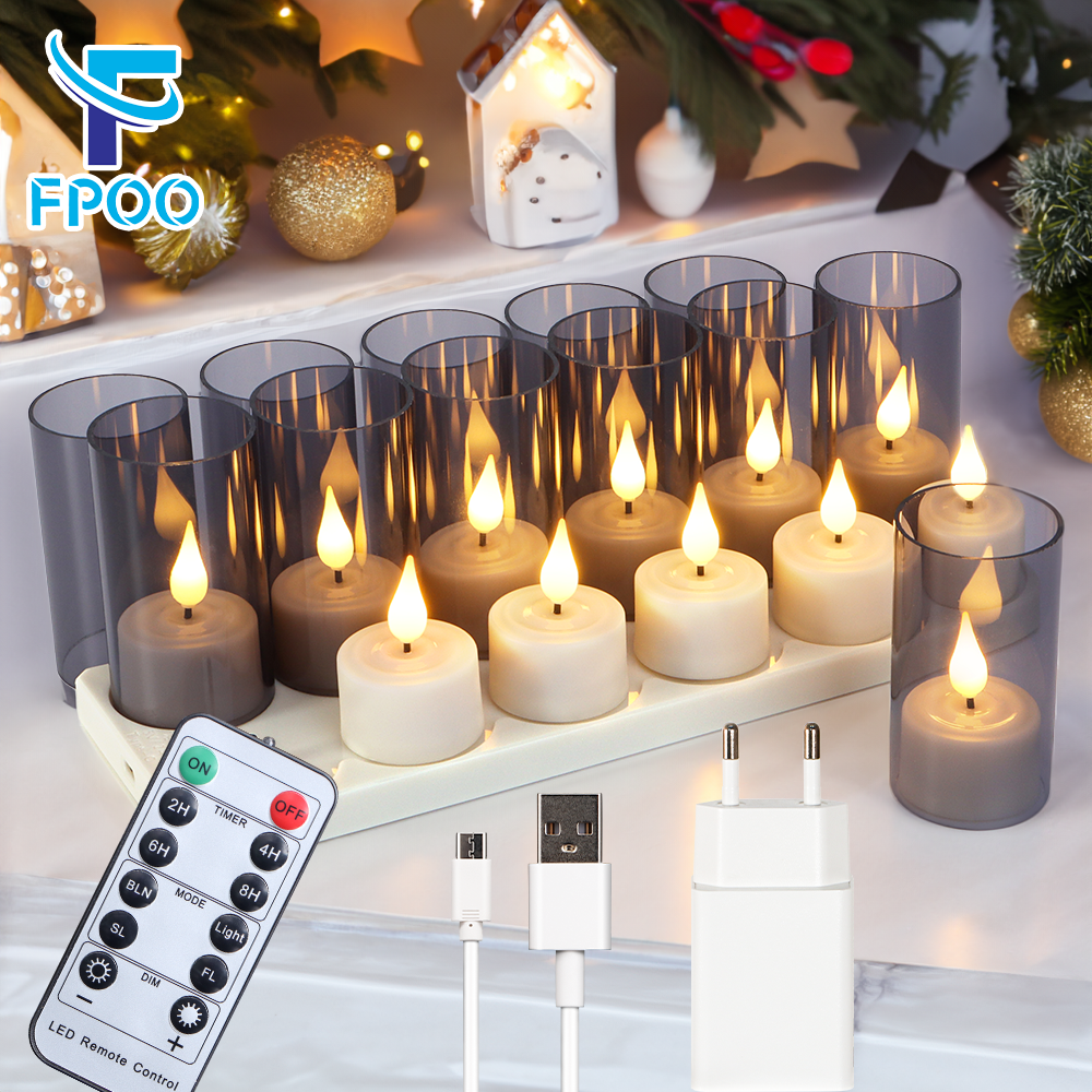 LED Candle Light Rechargeable  - Holiday Candle Set ulasan dan harga