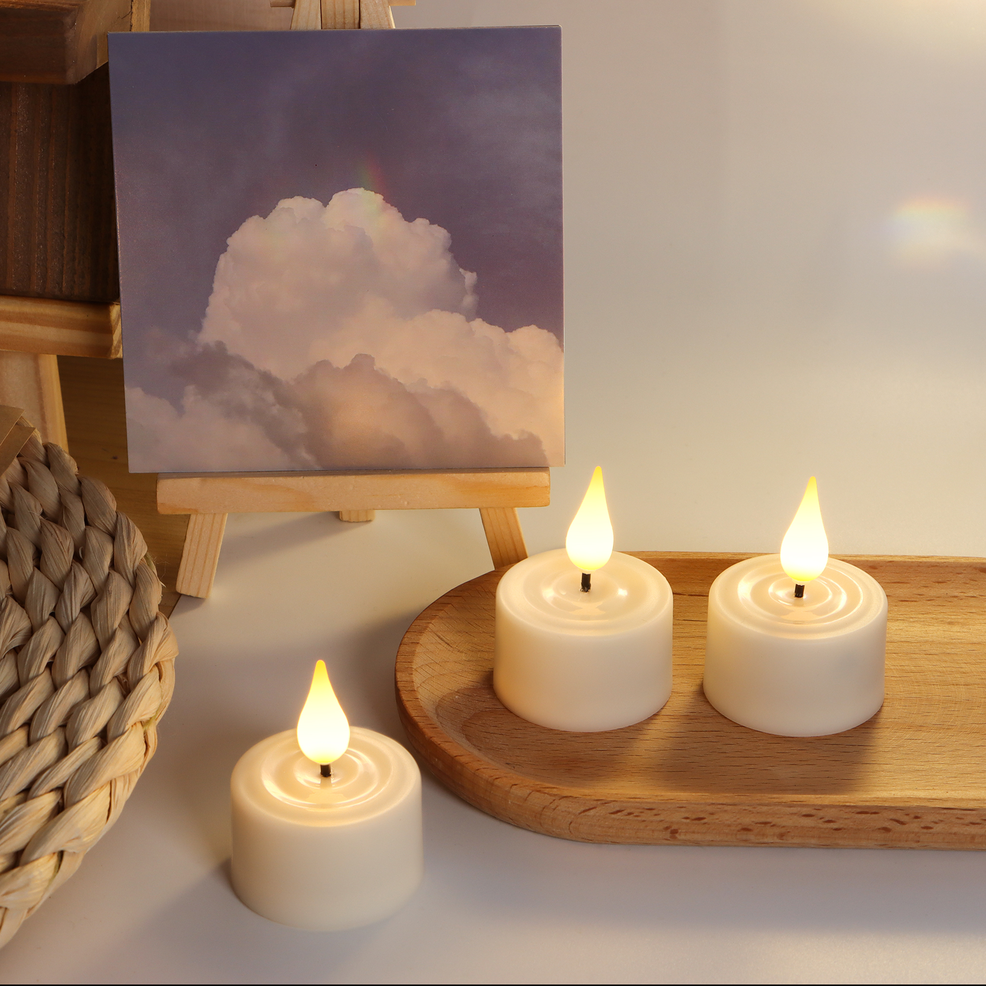 LED Candle Light Rechargeable  - Holiday Candle Set ulasan dan harga