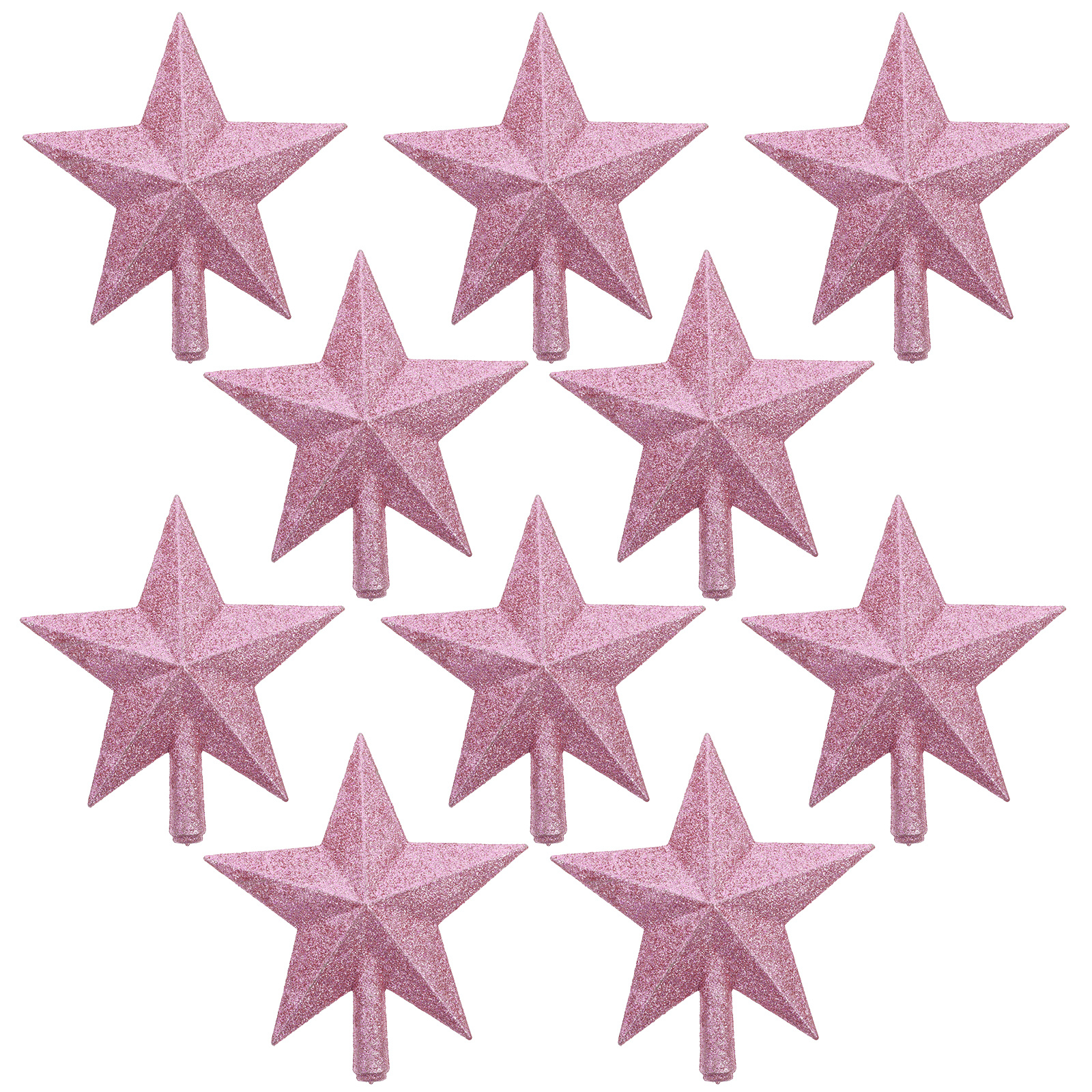 10Pcs Christmas Tree Star Topp - Star Tree Topper ulasan dan harga