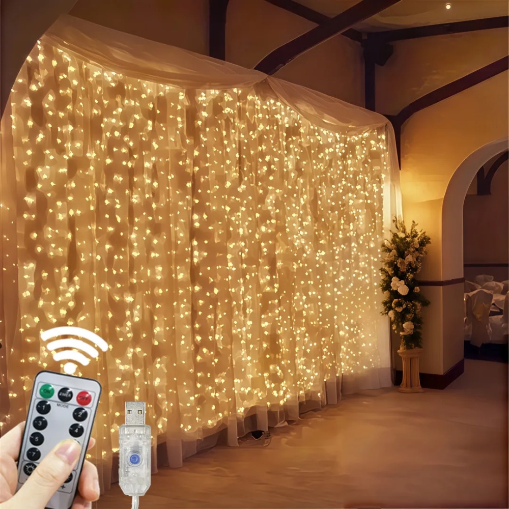 3/6m LED Curtain String Lights - Led Fairy String Lights ulasan dan harga