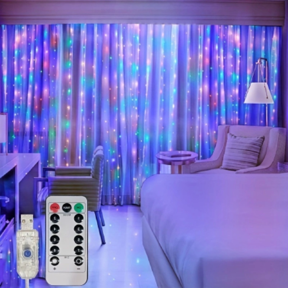 3/6m LED Curtain String Lights - Led Fairy String Lights ulasan dan harga