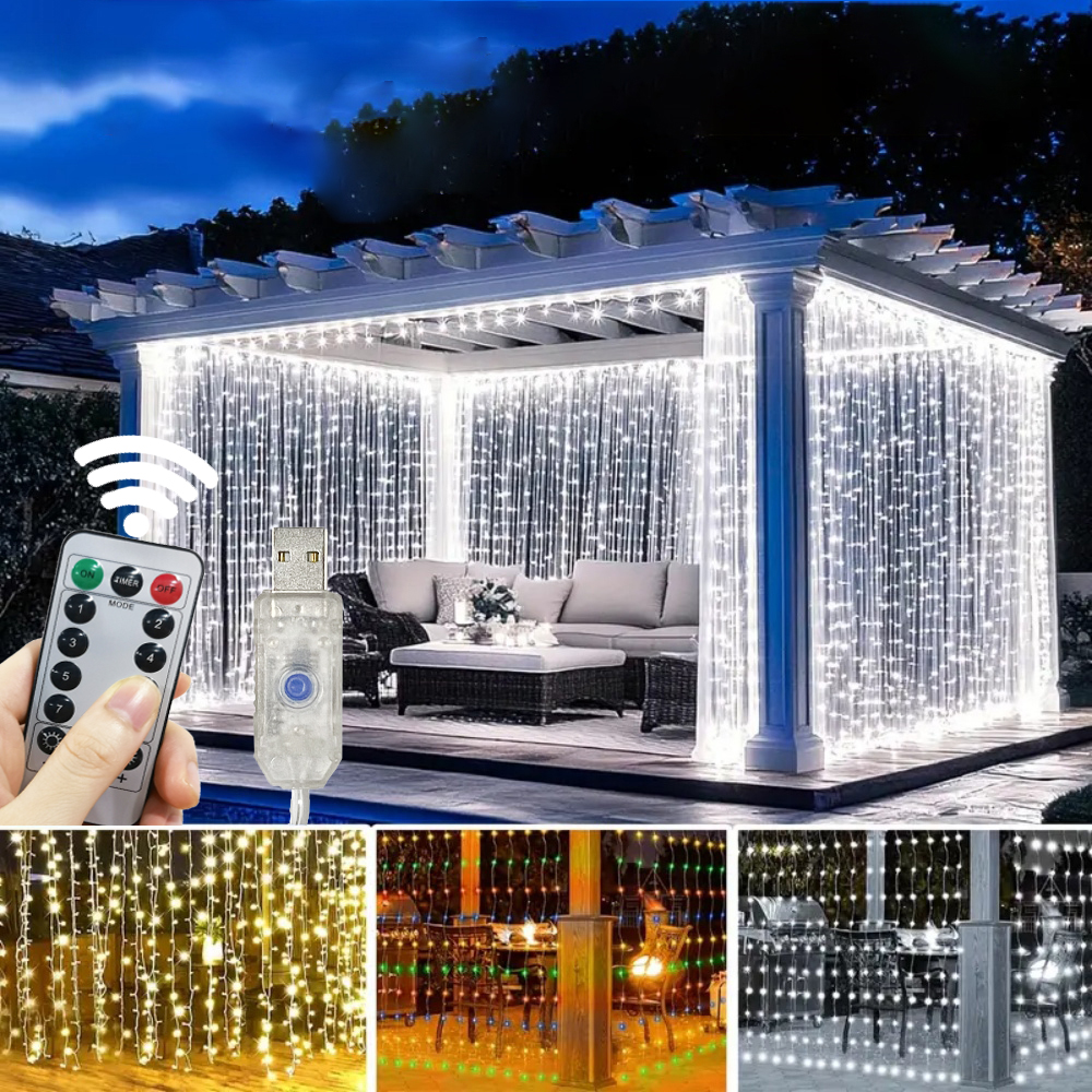 3/6m LED Curtain String Lights - Led Fairy String Lights ulasan dan harga