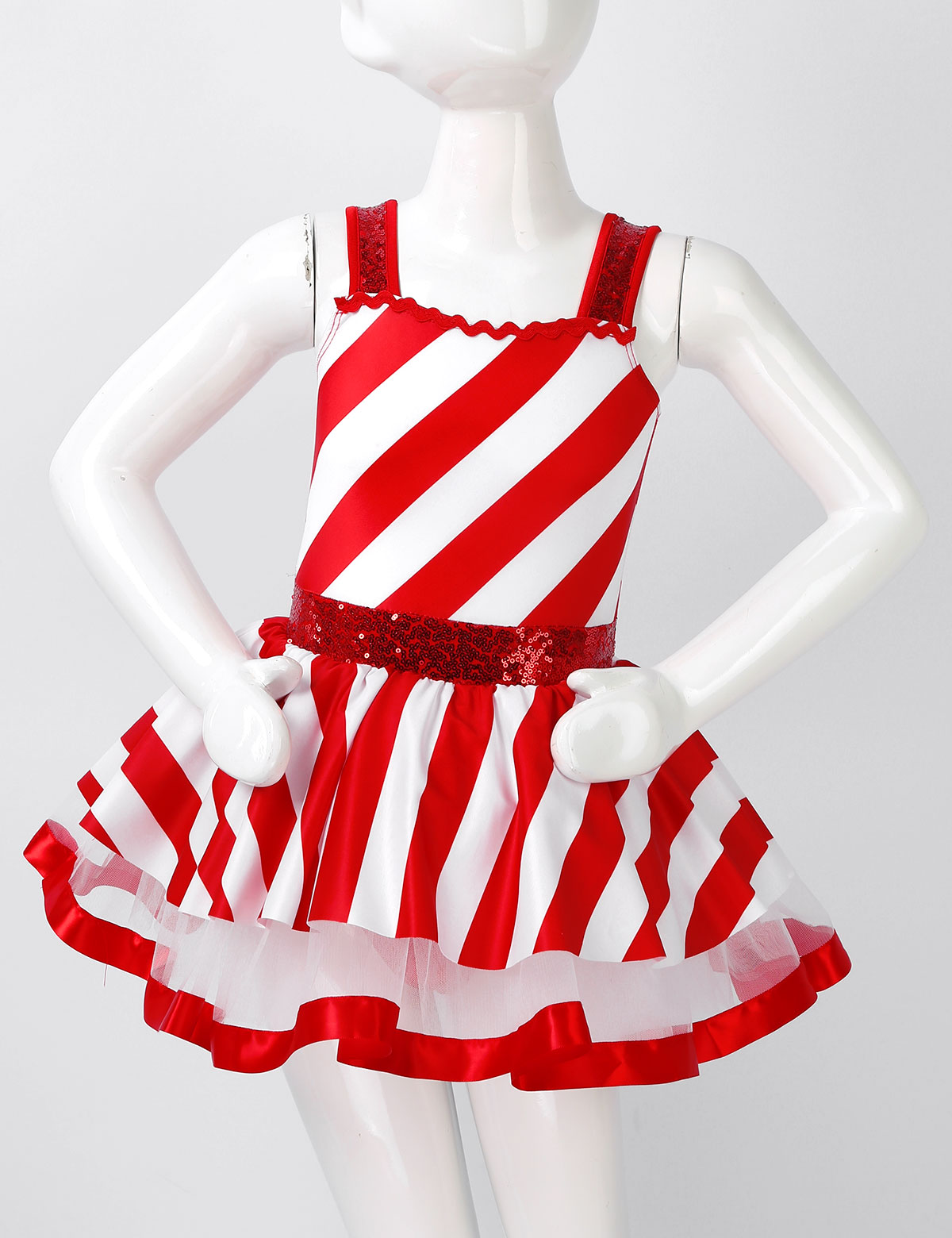 Girls Christmas Candy Cane Cos - Elf Costume Christmas ulasan dan harga