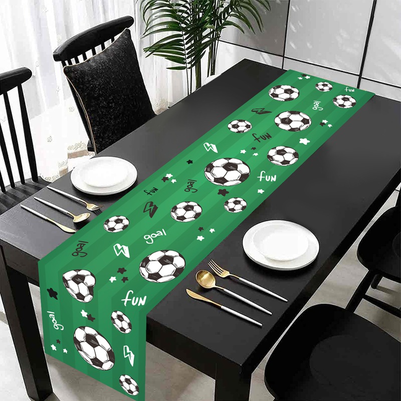 1pc Soccer/Football Party Tabl - Christmas Table Runner ulasan dan harga