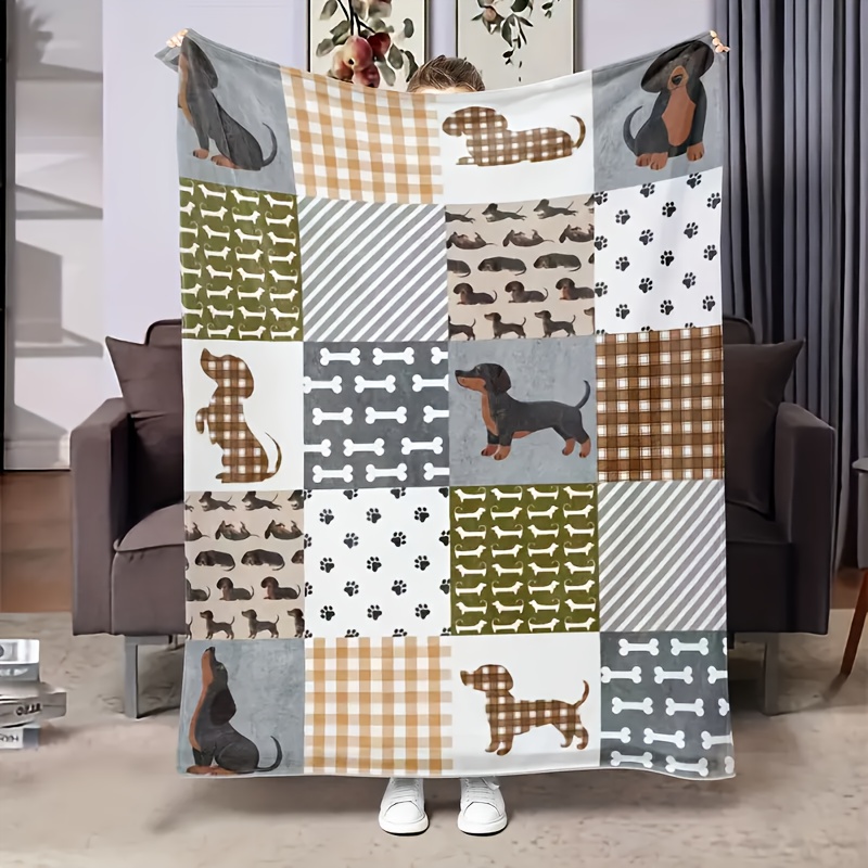 Cute Christmas Dachshund Dog B - Christmas Throw Blanket ulasan dan harga