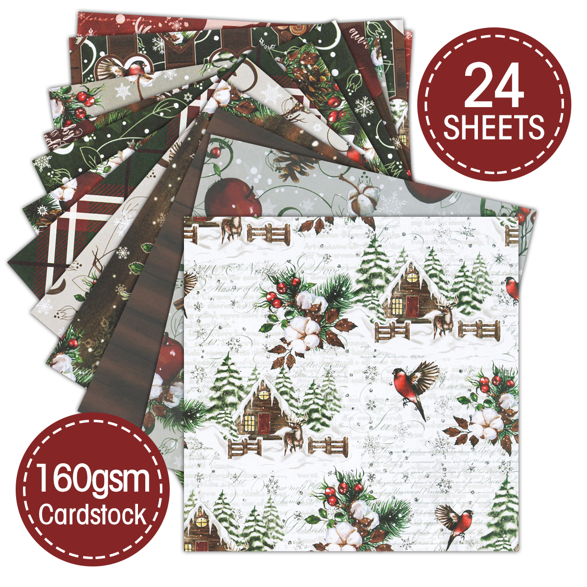 24Sheet Merry Christmas Scrapb - Christmas Throw Blanket ulasan dan harga